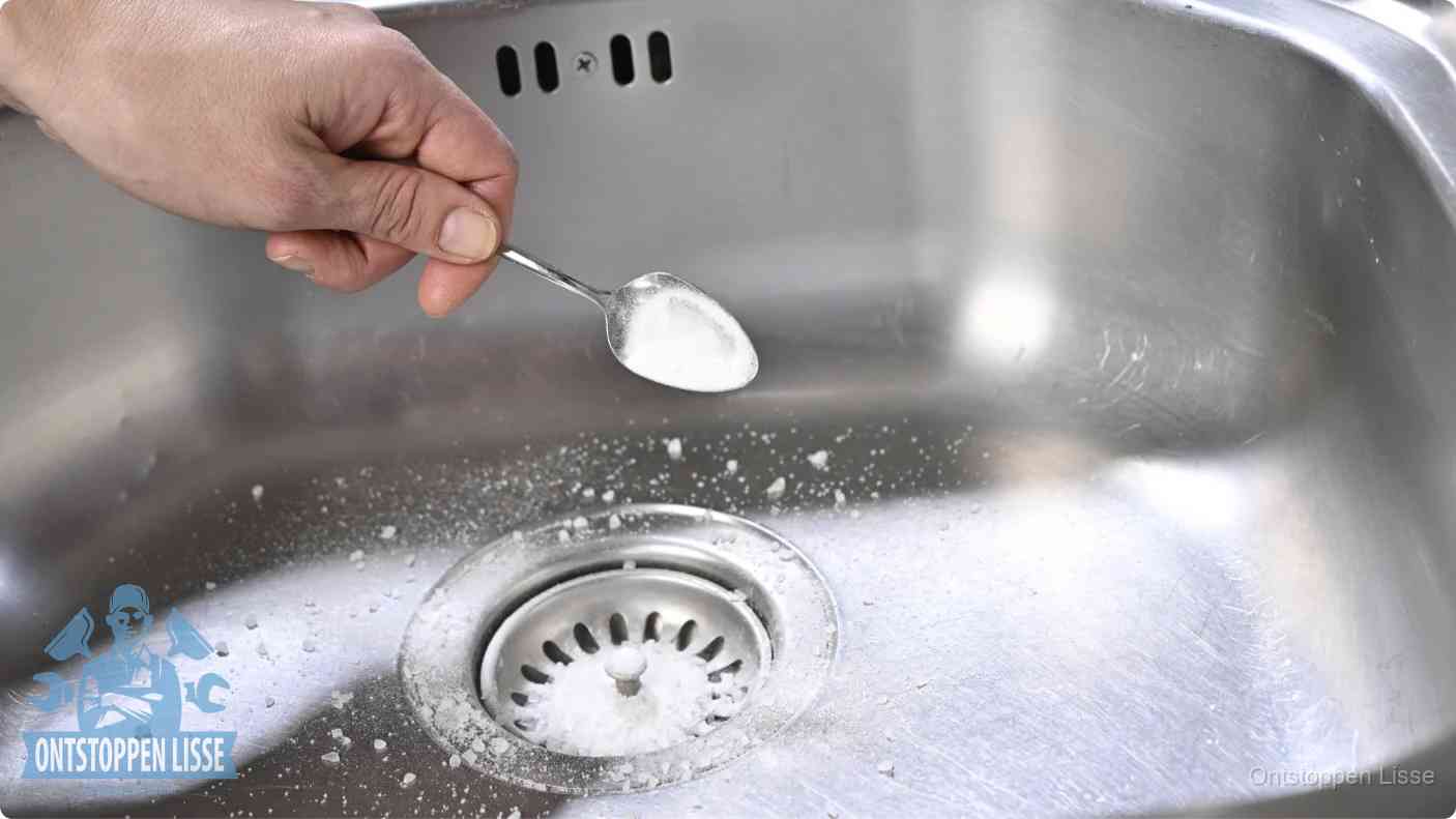 Riool ontstoppen soda azijn in Lisse