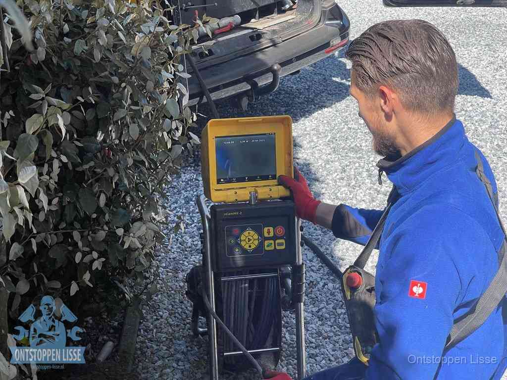 Rioolinspectie met camera in Lisse