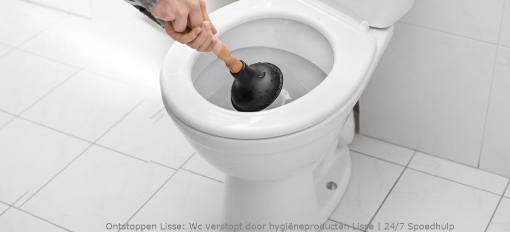 Wc verstopt door hygiëneproducten Lisse | 24/7 Spoedhulp